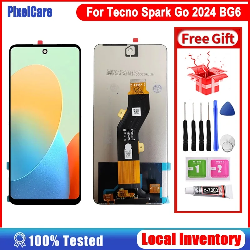 Tecno Spark Go 2024 Ekran Dokunmatik Orijinal Çıtasız Ürün (Çerçevesiz)