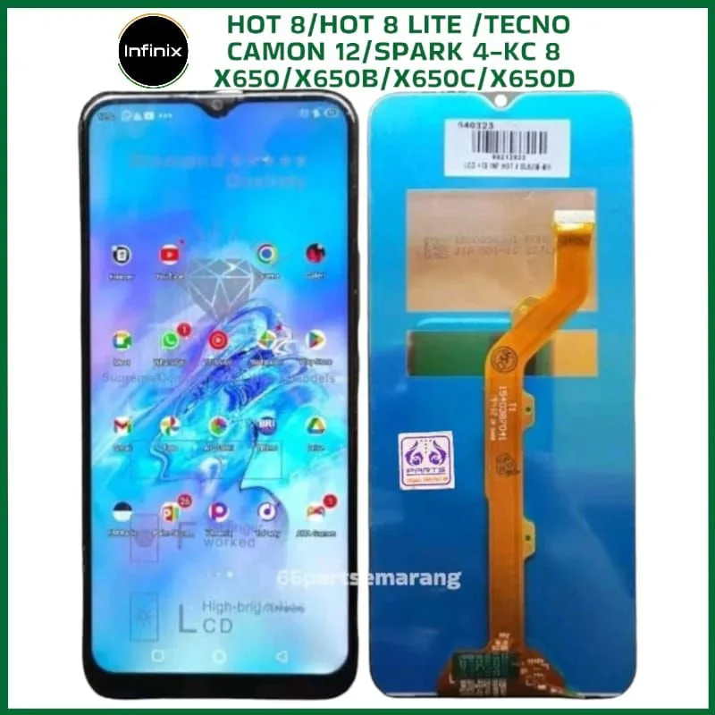 Tecno X650 Ekran Dokunmatik Orijinal Çıtasız Ürün (Çerçevesiz)