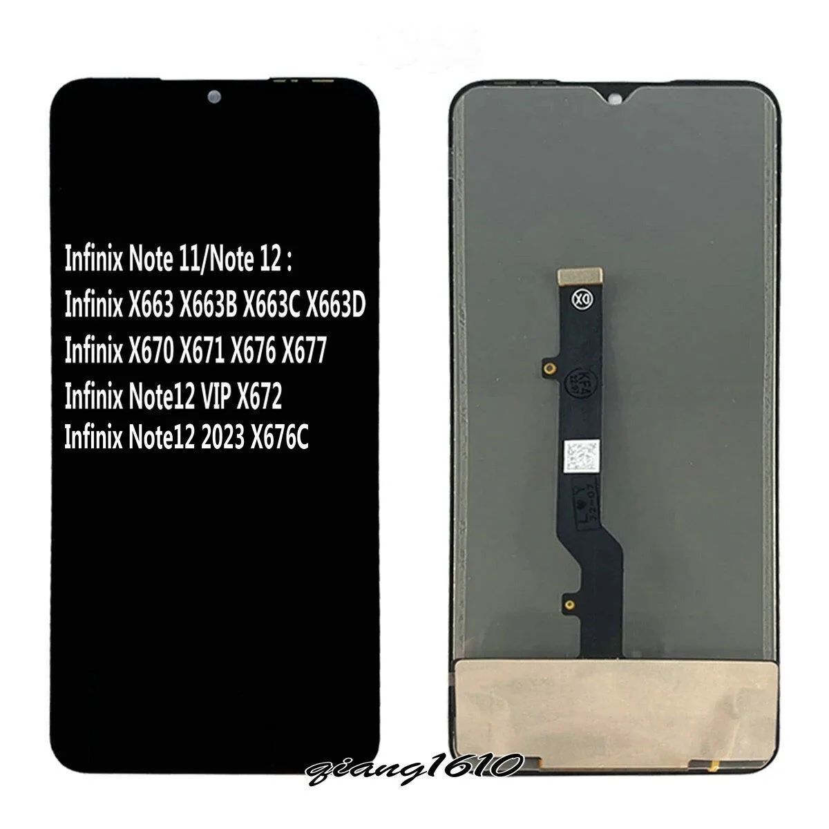 Tecno X672 Ekran Dokunmatik SOFT OLED Kalite Ekran Çıtasız (Çerçevesiz)