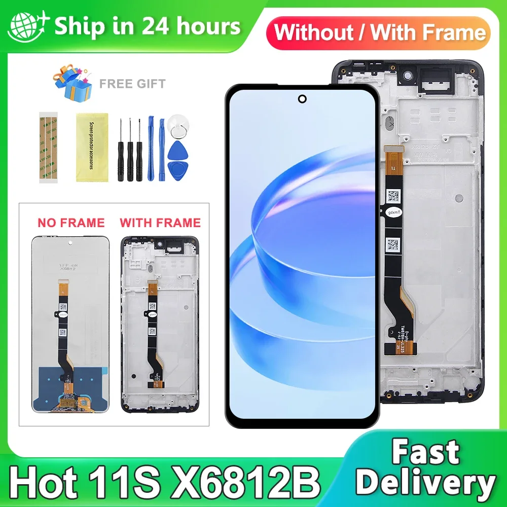 Tecno X6812b Ekran Dokunmatik Orijinal Çıtasız Ürün (Çerçevesiz)