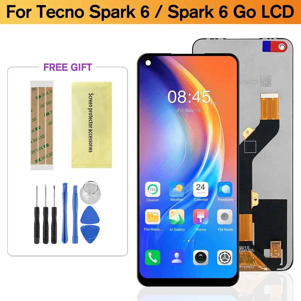 Tecno X6820 Ekran Dokunmatik SOFT OLED Kalite Ekran Çıtasız (Çerçevesiz)