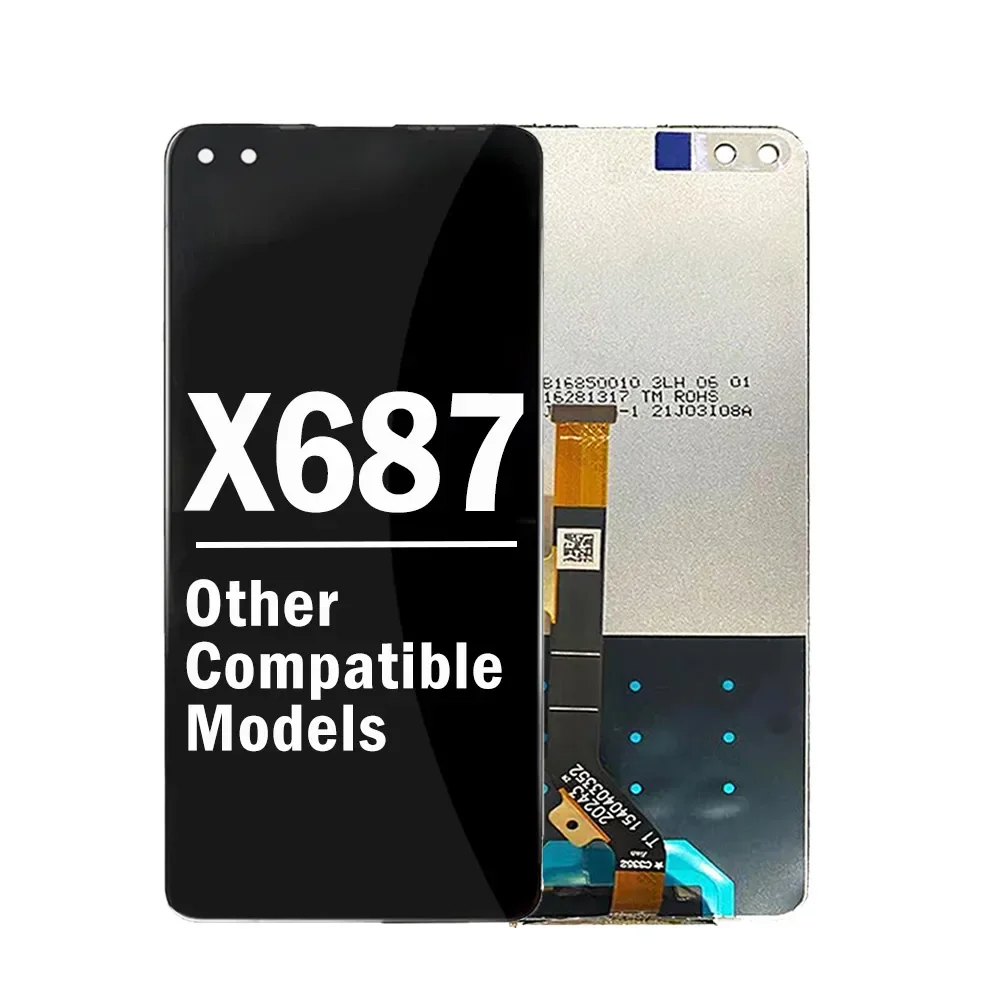 Tecno X687 Ekran Dokunmatik Orijinal Çıtasız Ürün (Çerçevesiz)