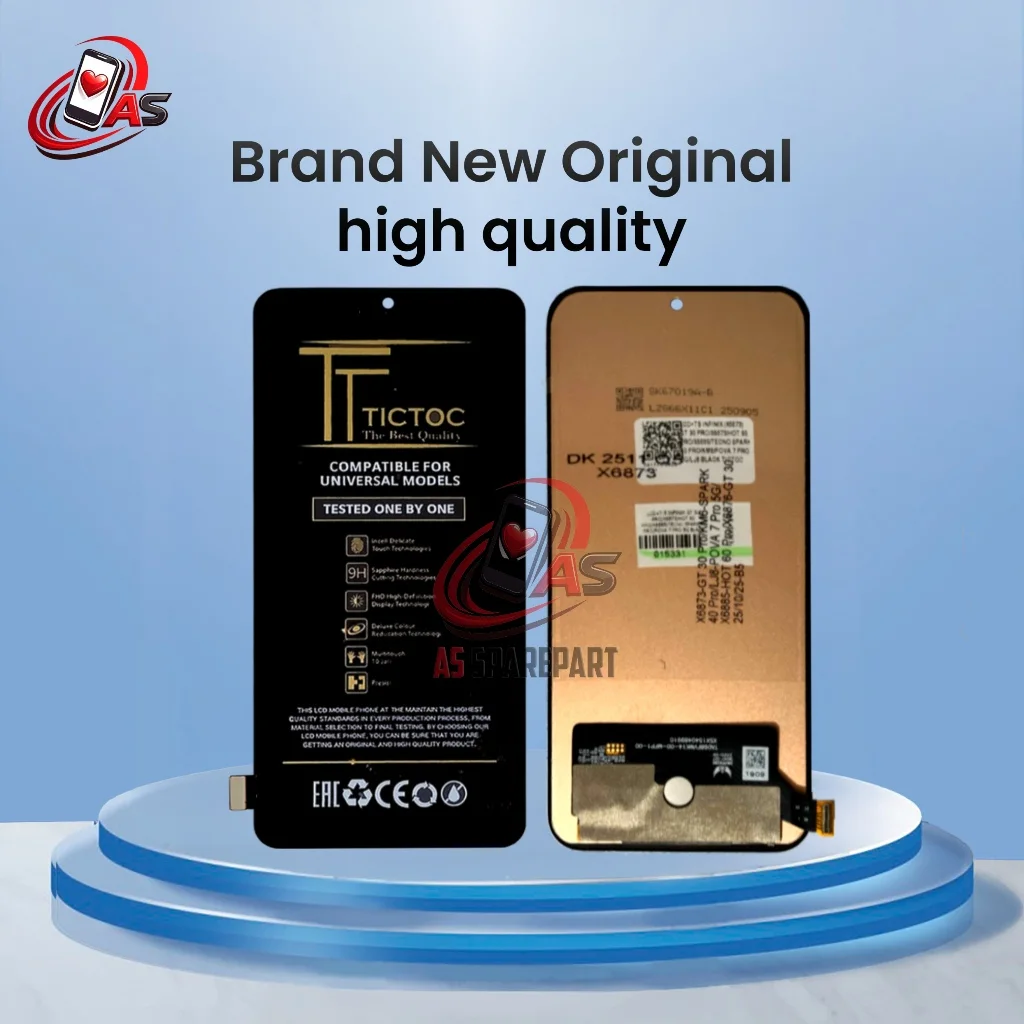 Tecno X6873 / Gt 30 Pro Çıtalı Ekran Dokunmatik Gray SOFT OLED Kalite Ekran