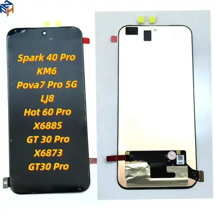 Tecno X6873/gt 30 Pro Ekran Dokunmatik SOFT OLED Kalite Ekran Çıtasız (Çerçevesiz)