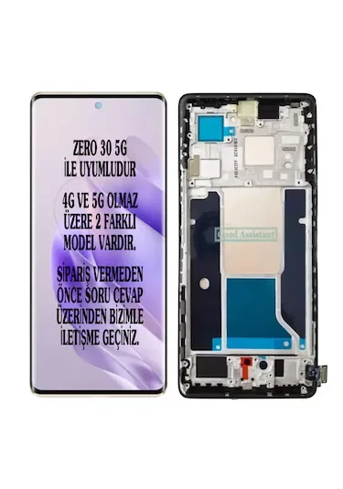 Tecno Zero 30 5G Çıtalı Ekran Dokunmatik Gold SOFT OLED Kalite Ekran