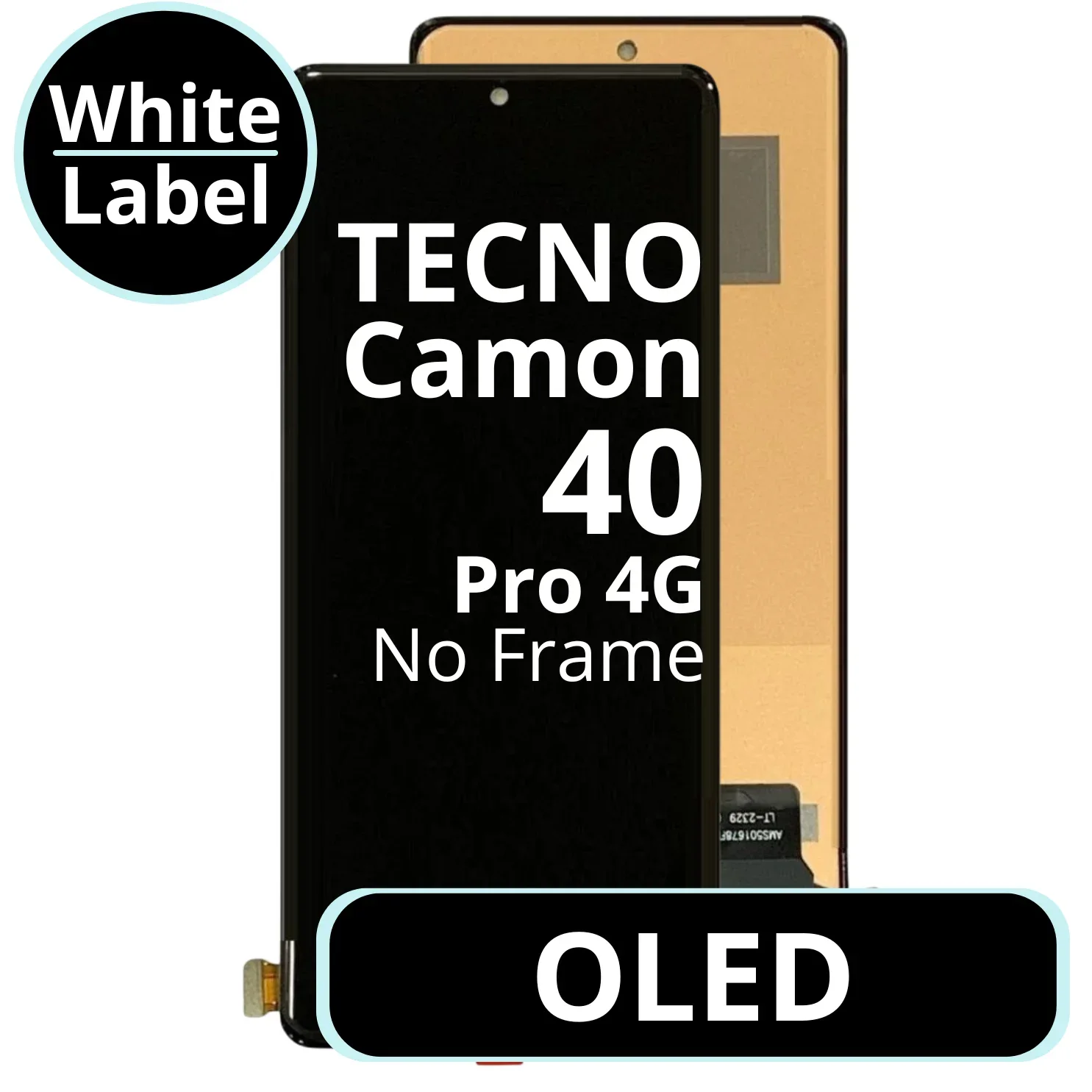 Tecno Zero 40 4G Ekran Dokunmatik SOFT OLED Kalite Ekran Çıtasız (Çerçevesiz)