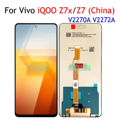 Vivo iqoo Z7x Ekran Dokunmatik Orijinal Çıtasız Ürün (Çerçevesiz)