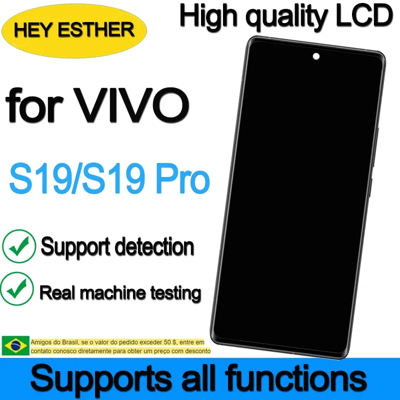 Vivo S19 Pro Ekran Dokunmatik SOFT OLED Kalite Ekran Çıtasız (Çerçevesiz)