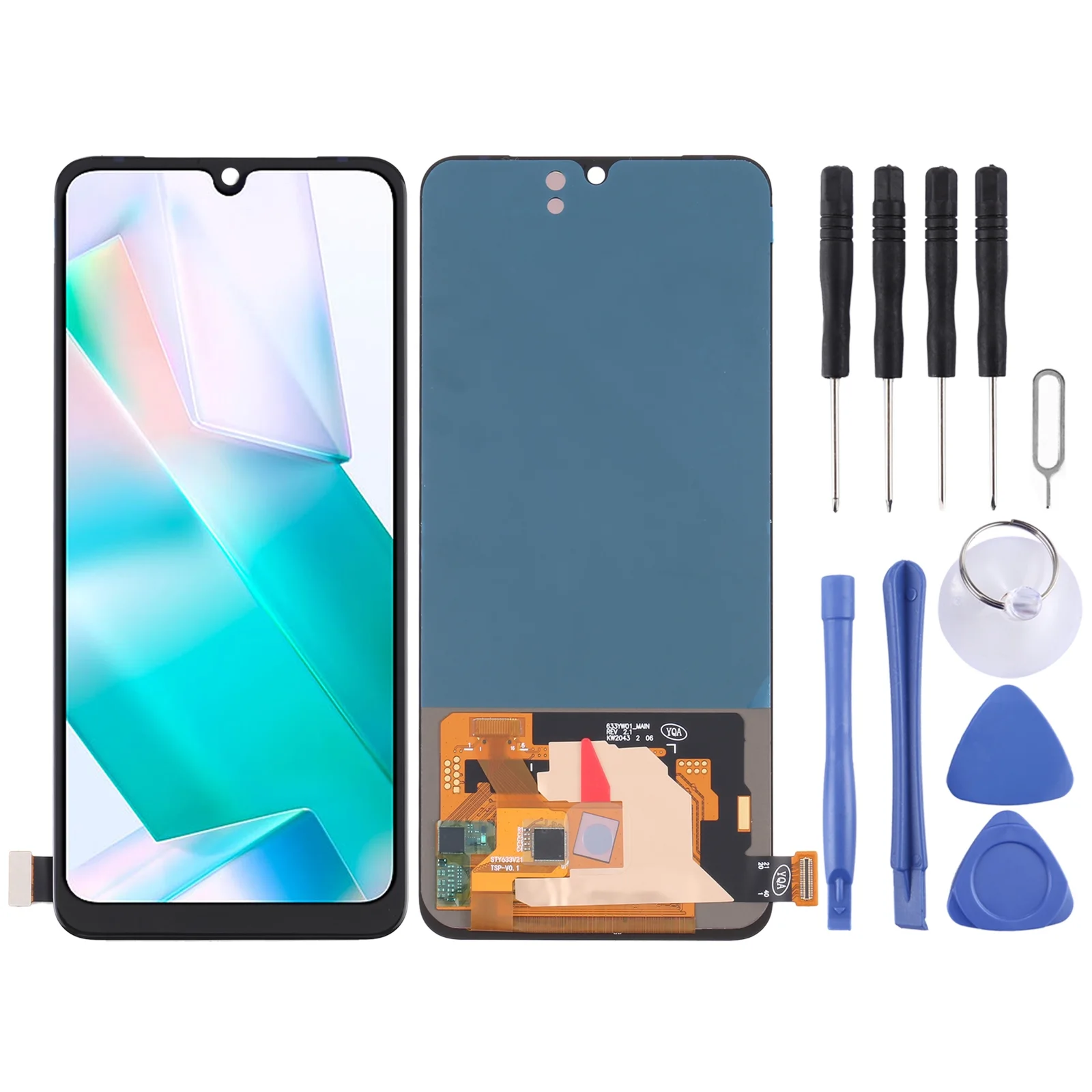 Vivo T1 Pro 5G Ekran Dokunmatik OLED Çıtasız (Çerçevesiz)
