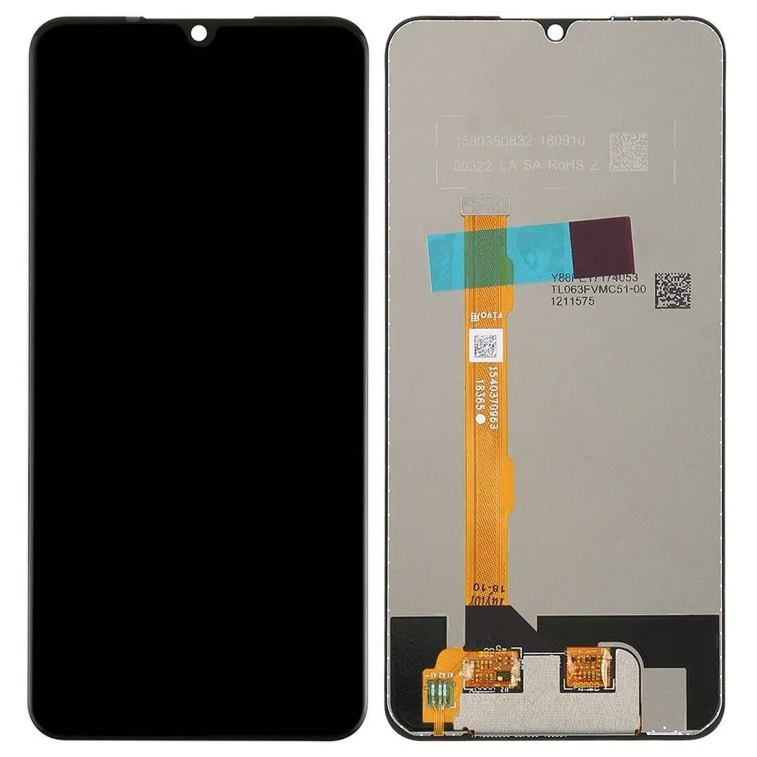 Vivo V11 Ekran Dokunmatik Orijinal Çıtasız Ürün (Çerçevesiz)