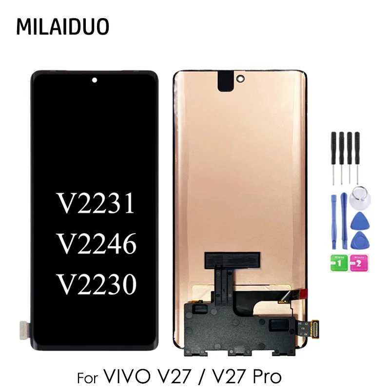 Vivo V27 Ekran Dokunmatik Orijinal Çıtasız Ürün (Çerçevesiz)