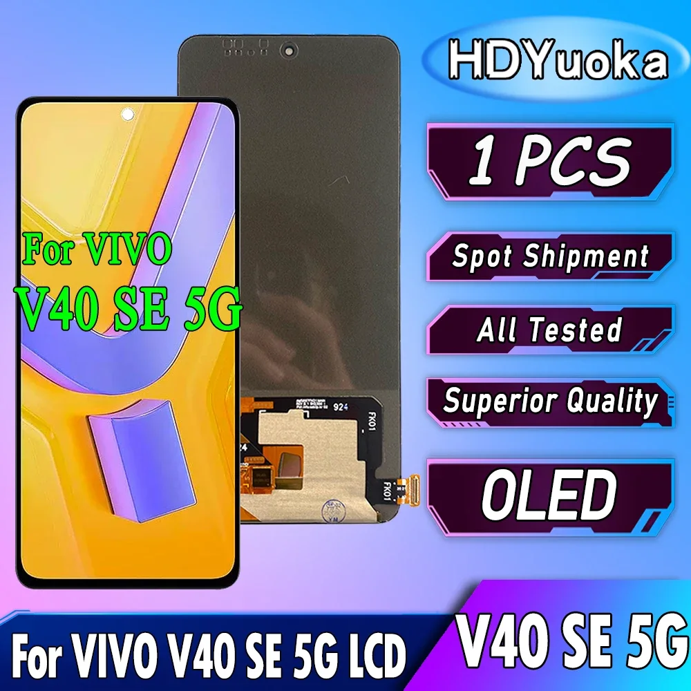 Vivo V40se 5G Ekran Dokunmatik OLED FK01 Çıtasız (Çerçevesiz)