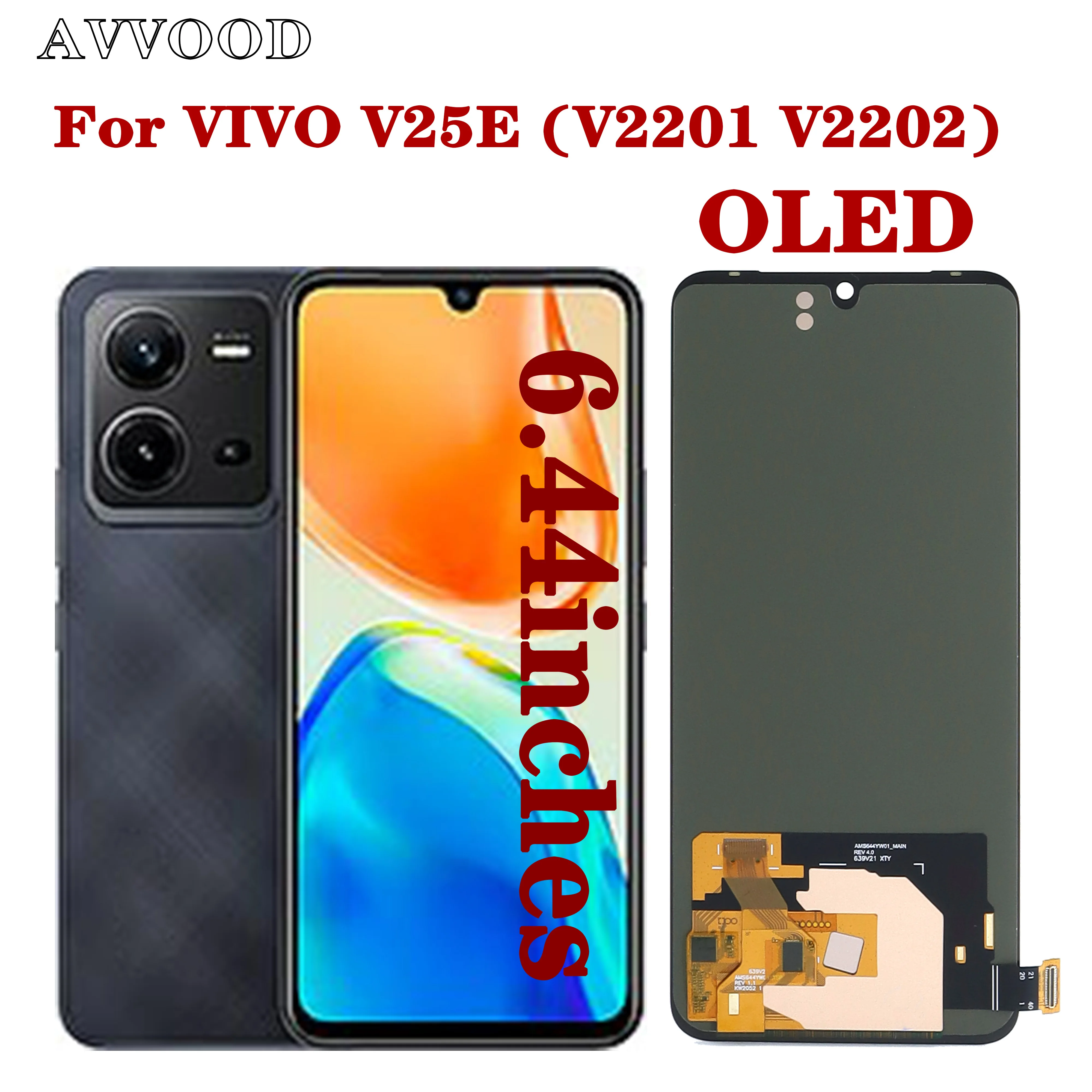 Vivo X25e Ekran Dokunmatik OLED Çıtasız (Çerçevesiz)