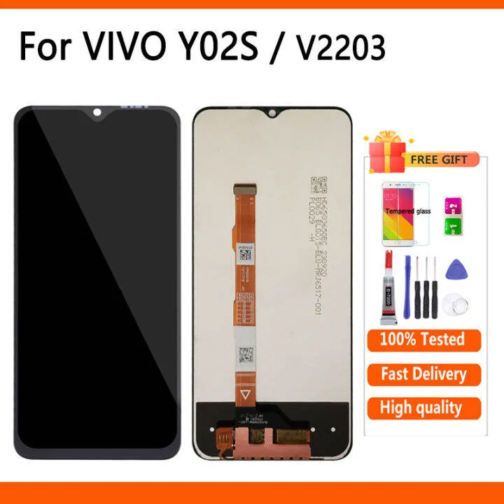 Vivo Y02s Ekran Dokunmatik Orijinal Çıtasız Ürün (Çerçevesiz)