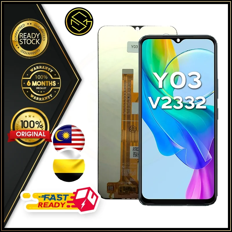 Vivo Y03 Ekran Dokunmatik Orijinal Çıtasız Ürün (Çerçevesiz)