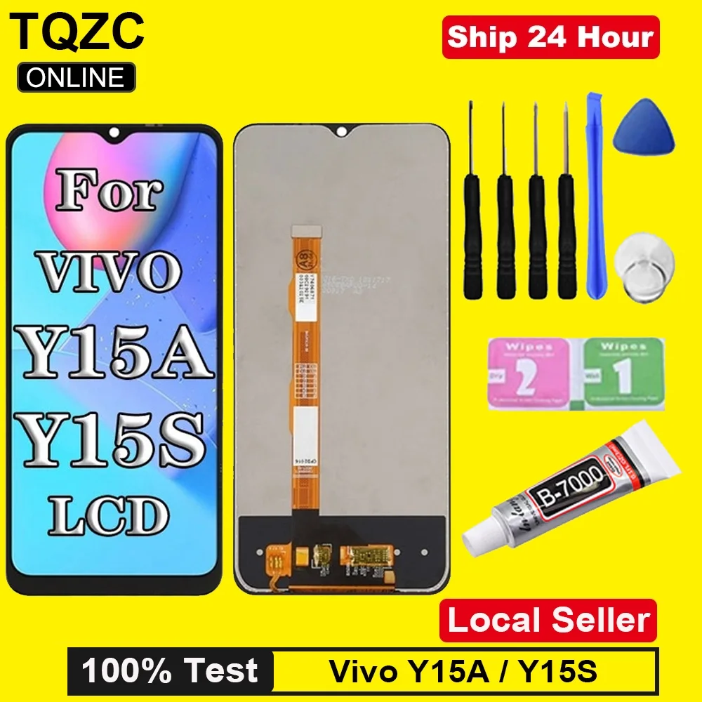 Vivo Y15s Ekran Dokunmatik Orijinal Çıtasız Ürün (Çerçevesiz)