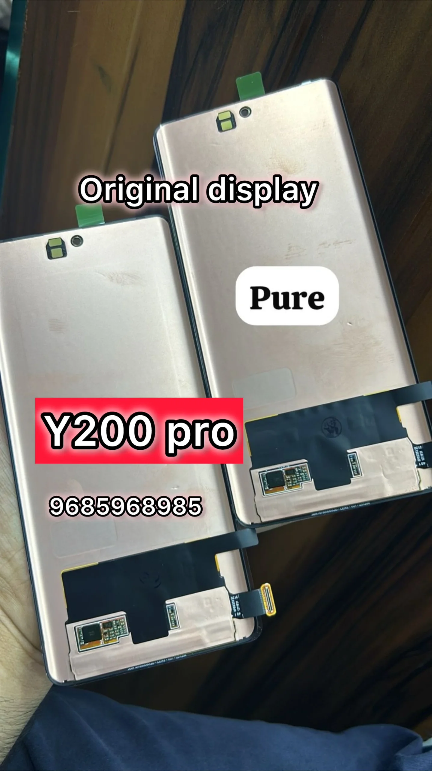 Vivo Y200 Pro Ekran Dokunmatik Orijinal Çıtasız Ürün (Çerçevesiz)
