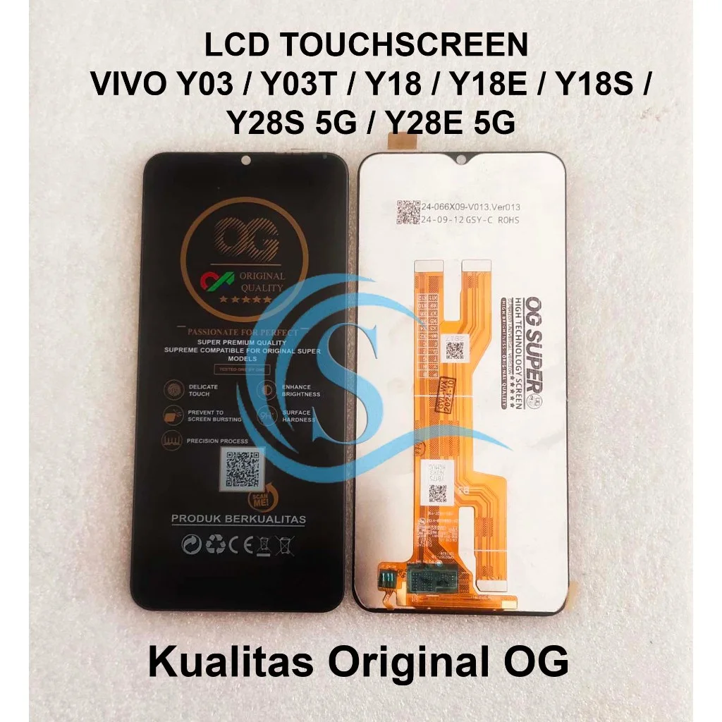 Vivo Y28e Ekran Dokunmatik Orijinal Çıtasız Ürün (Çerçevesiz)