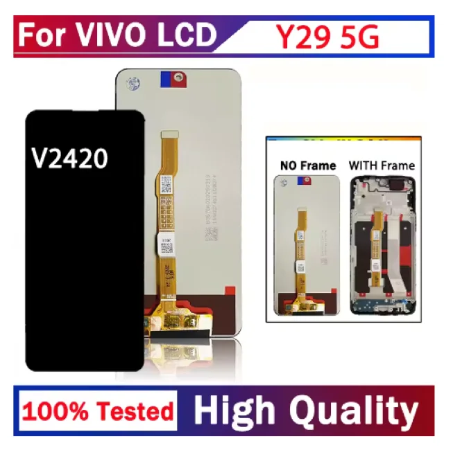 Vivo Y29 5G Ekran Dokunmatik Orijinal Çıtasız Ürün (Çerçevesiz)