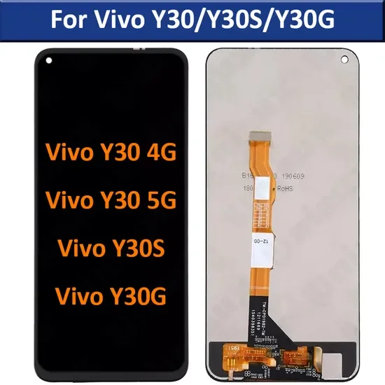 Vivo Y30 5G Ekran Dokunmatik Orijinal Çıtasız Ürün (Çerçevesiz)
