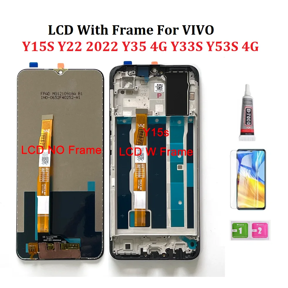 Vivo Y33s 4G Ekran Dokunmatik Orijinal Çıtasız Ürün (Çerçevesiz)