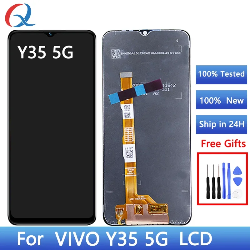 Vivo Y35 2020 Ekran Dokunmatik Orijinal Çıtasız Ürün (Çerçevesiz)