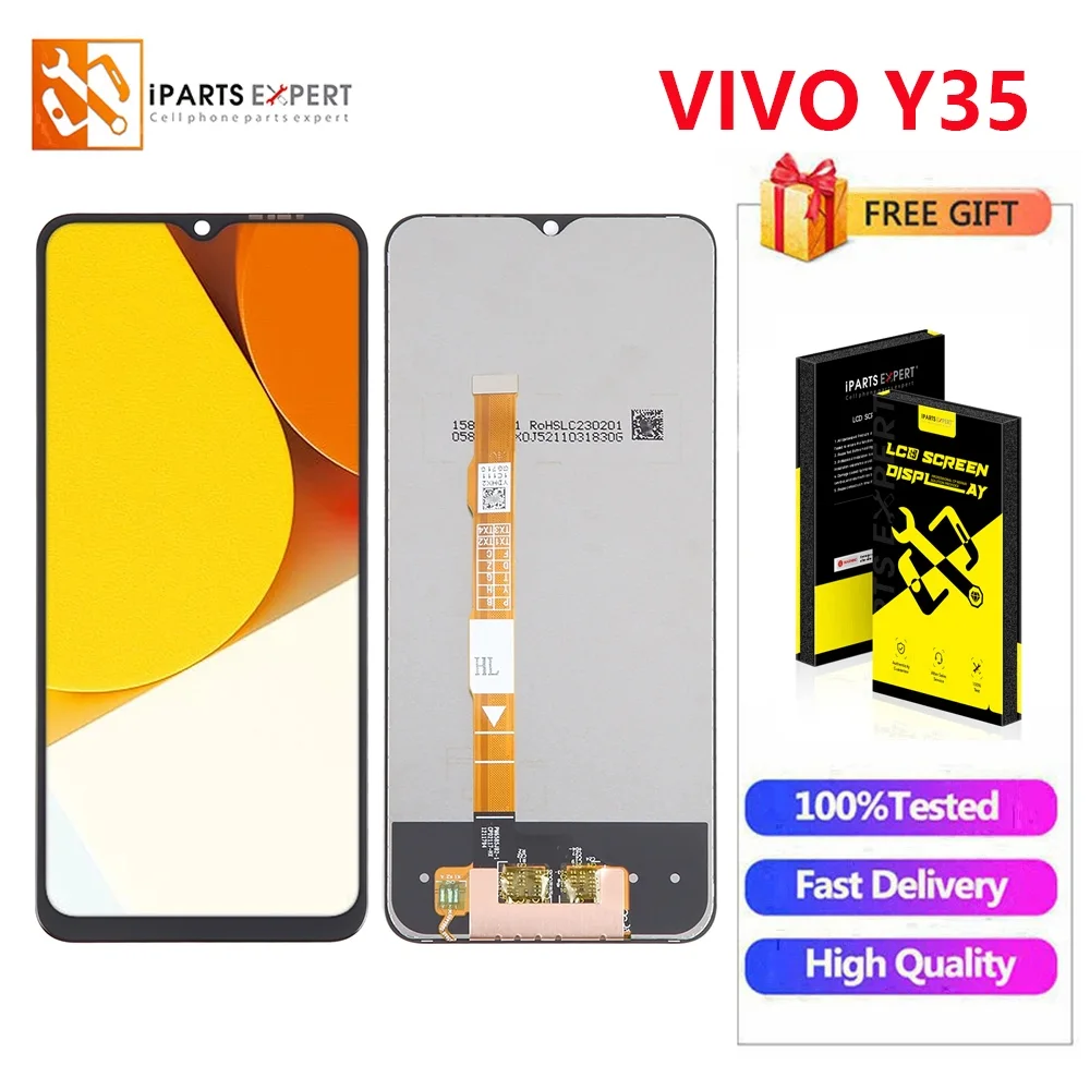 Vivo Y35 Ekran Dokunmatik Orijinal Çıtasız Ürün (Çerçevesiz)