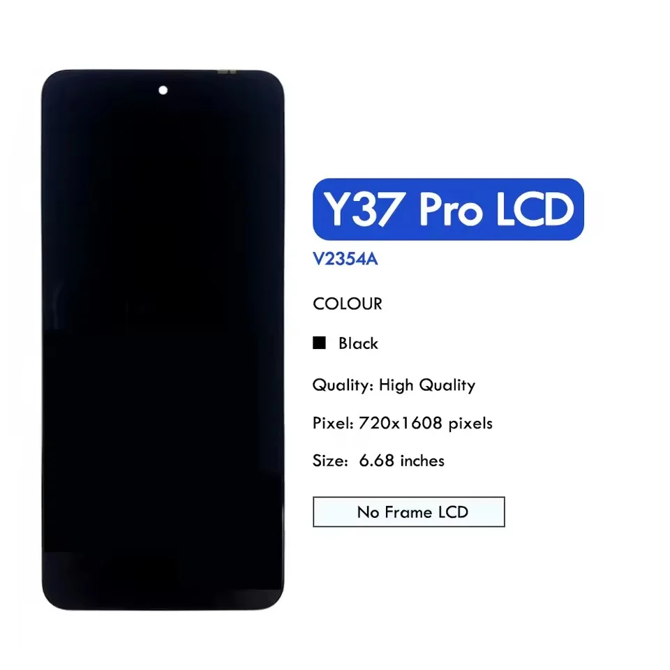 Vivo Y37 Pro Ekran Dokunmatik Orijinal Çıtasız Ürün (Çerçevesiz)