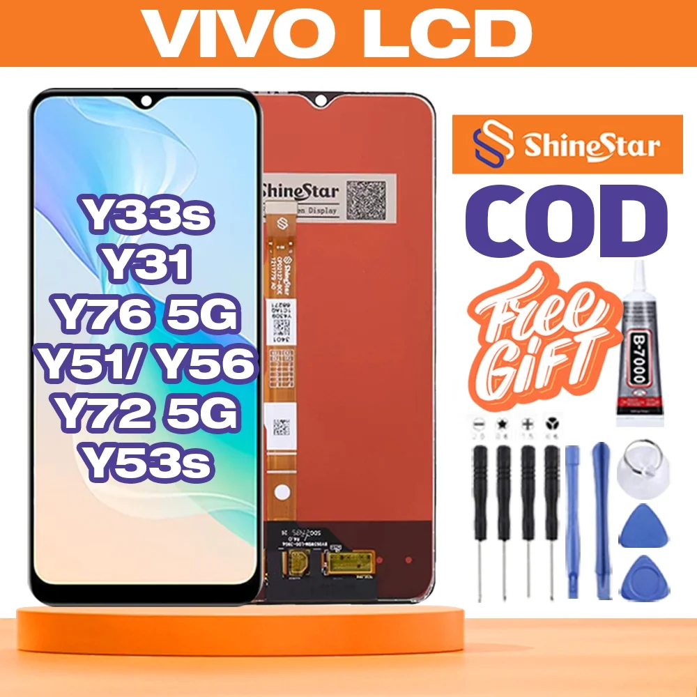 Vivo Y53s 5G Ekran Dokunmatik Orijinal Çıtasız Ürün (Çerçevesiz)