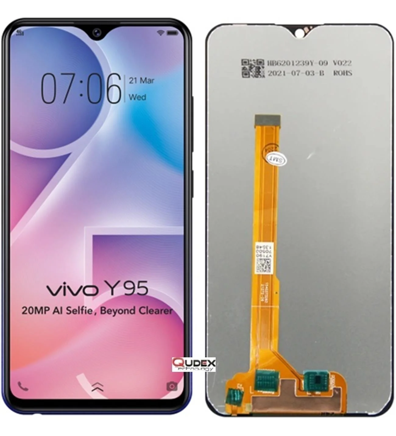 Vivo Y95 Ekran Dokunmatik Orijinal Çıtasız Ürün (Çerçevesiz)