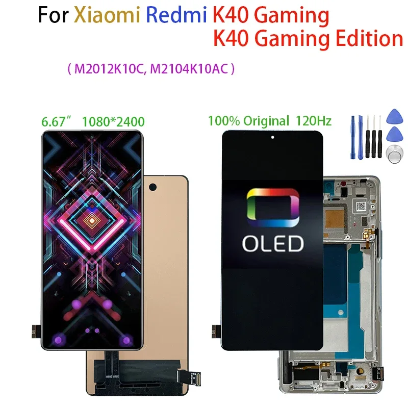 Xiaomi K40 Gaming Çıtalı Ekran Dokunmatik Silver SOFT OLED Kalite Ekran
