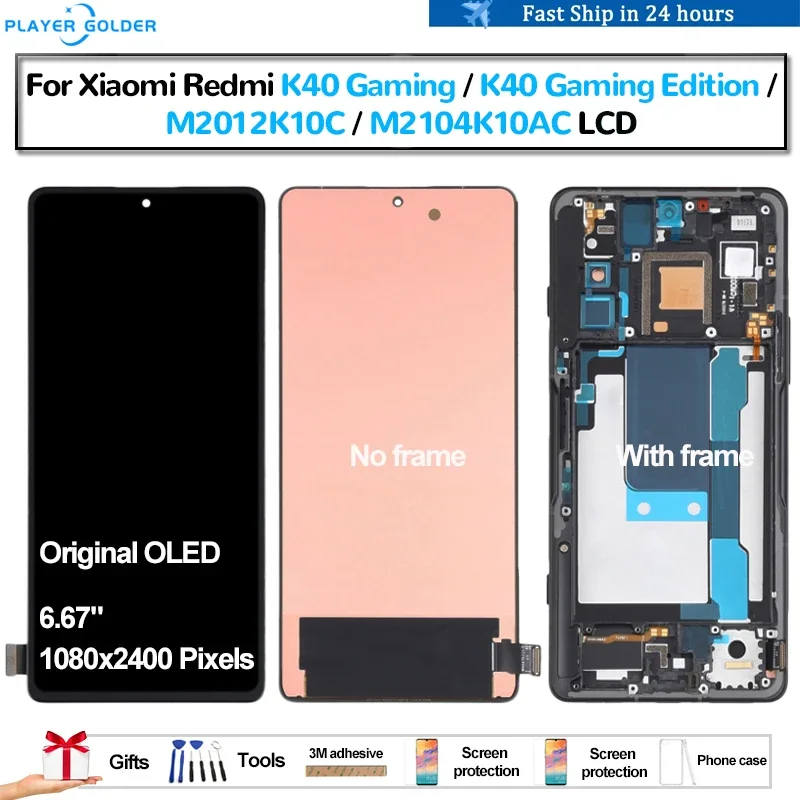 Xiaomi K40 Gaming Çıtalı Ekran Dokunmatik Silver SOFT OLED Kalite Ekran