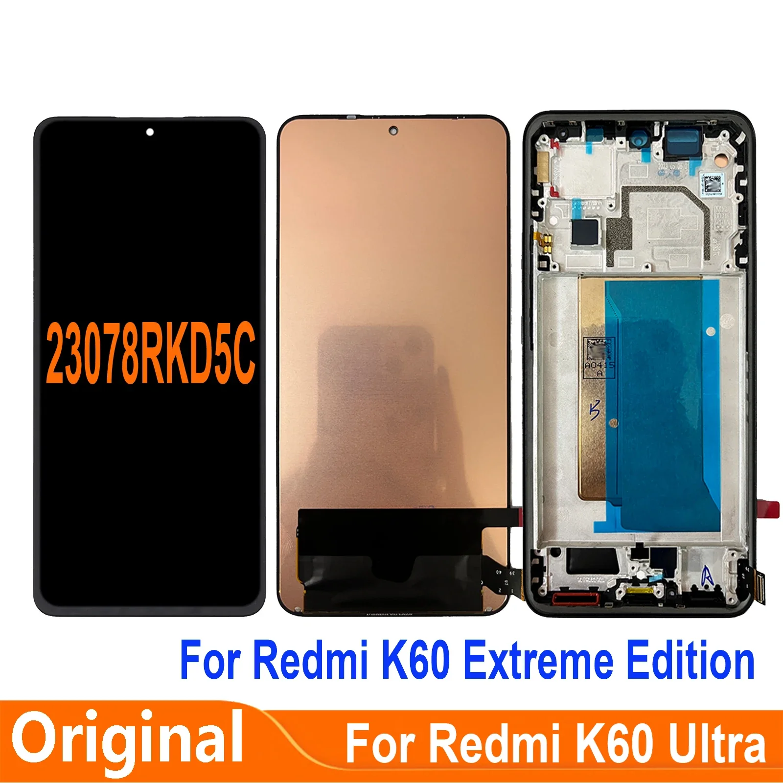 Xiaomi K60 Ultra Ekran Dokunmatik SOFT OLED Kalite Ekran Çıtasız (Çerçevesiz)