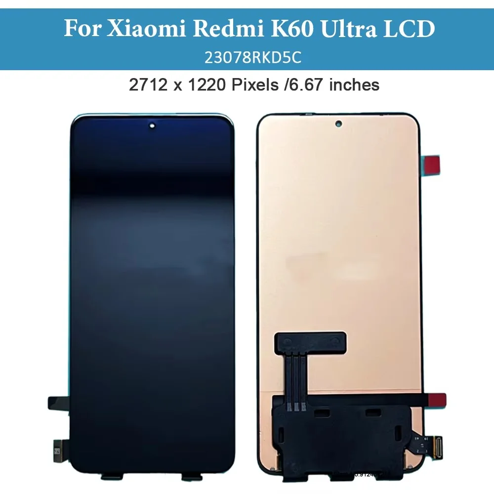 Xiaomi K60 Ultra Ekran Dokunmatik SOFT OLED Kalite Ekran Çıtasız (Çerçevesiz)
