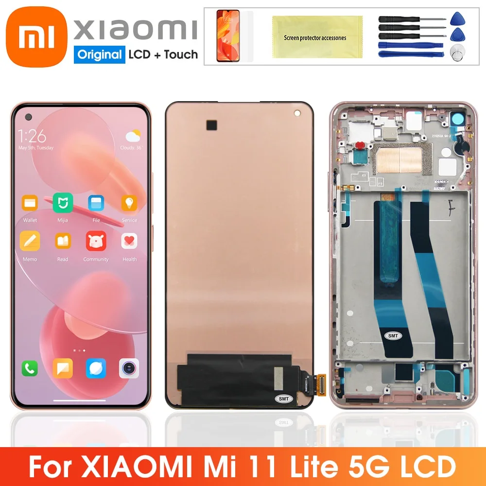 Xiaomi Mi 11 Lite 5G Ekran Dokunmatik A Plus Kalite Ürün Çıtasız (Çerçevesiz)