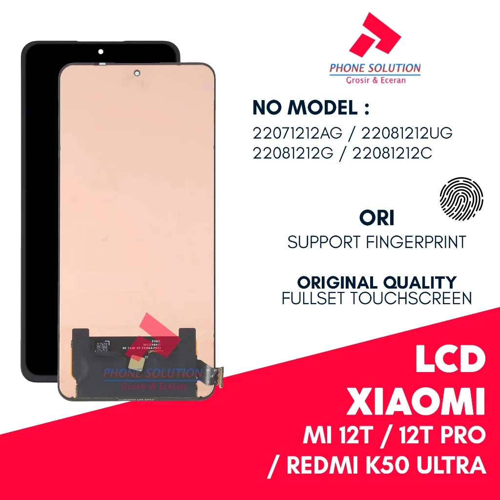 Xiaomi Mi 12T Ekran Dokunmatik SOFT OLED Kalite Ekran Çıtasız (Çerçevesiz)