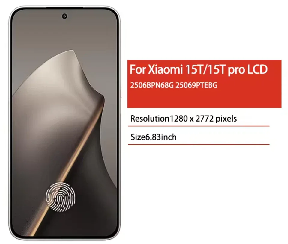 Xiaomi Mi 15T Ekran Dokunmatik SOFT OLED Kalite Ekran Çıtasız (Çerçevesiz)