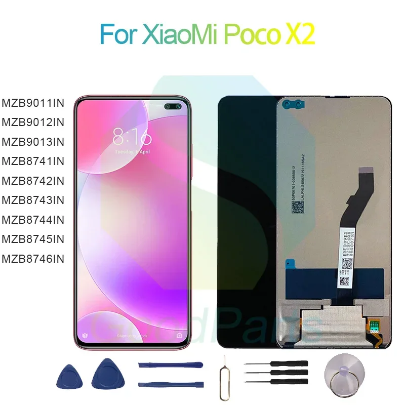 Xiaomi Poco X2 Ekran Dokunmatik Orijinal Çıtasız Ürün (Çerçevesiz)