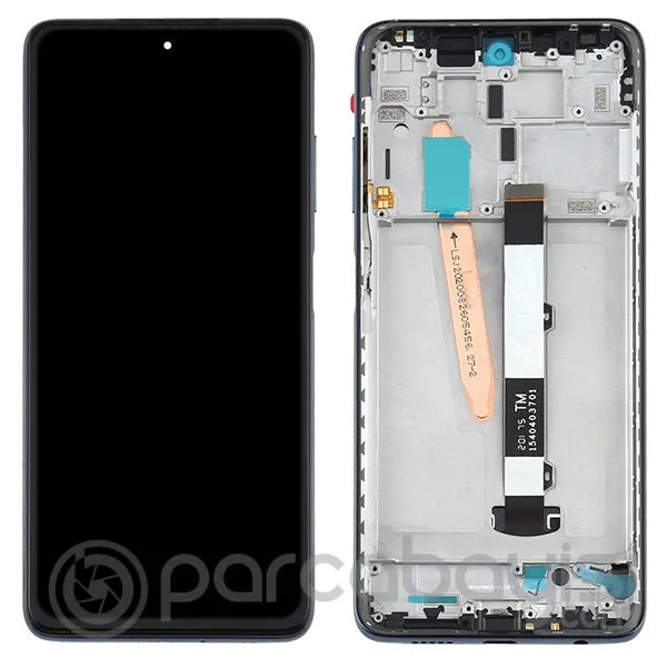 Xiaomi Poco X3 Çıtalı Ekran Dokunmatik Siyah Orijinal