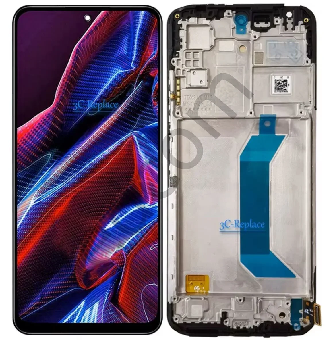 Xiaomi Poco X5 Çıtalı Ekran Dokunmatik Siyah OLED