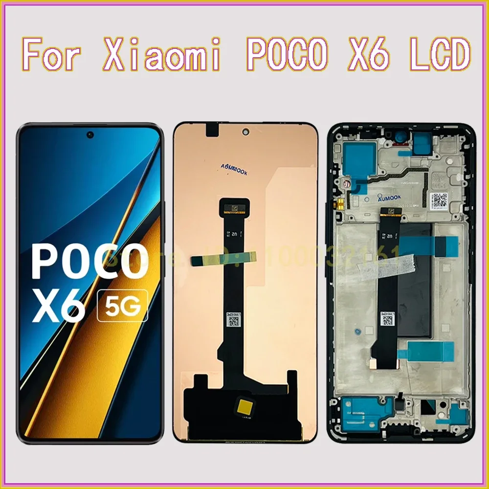 Xiaomi Poco X6 Ekran Dokunmatik SOFT OLED Kalite Ekran Çıtasız (Çerçevesiz)