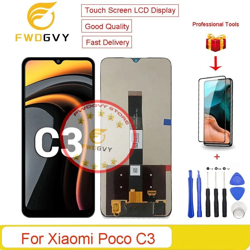 Xiaomi Pococo C3 Ekran Dokunmatik Orijinal Çıtasız Ürün (Çerçevesiz)