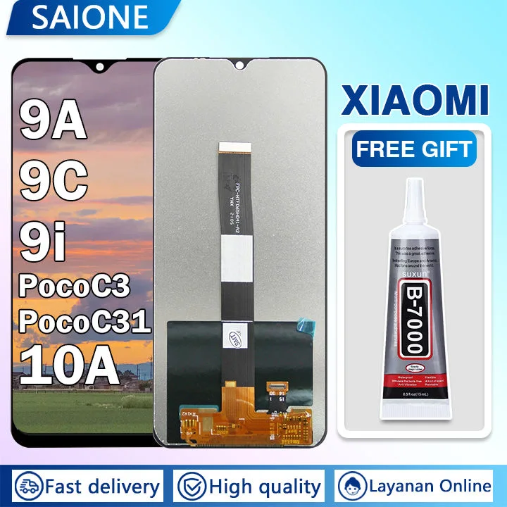 Xiaomi Pococo C31 Ekran Dokunmatik Orijinal Çıtasız Ürün (Çerçevesiz)