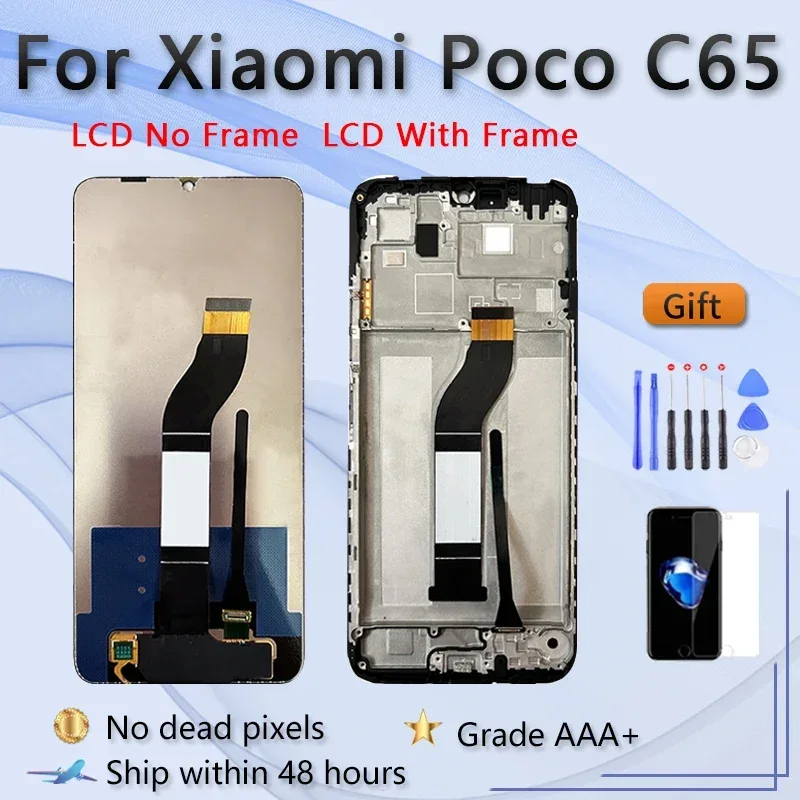 Xiaomi Pococo C65 Ekran Dokunmatik Orijinal Çıtasız Ürün (Çerçevesiz)