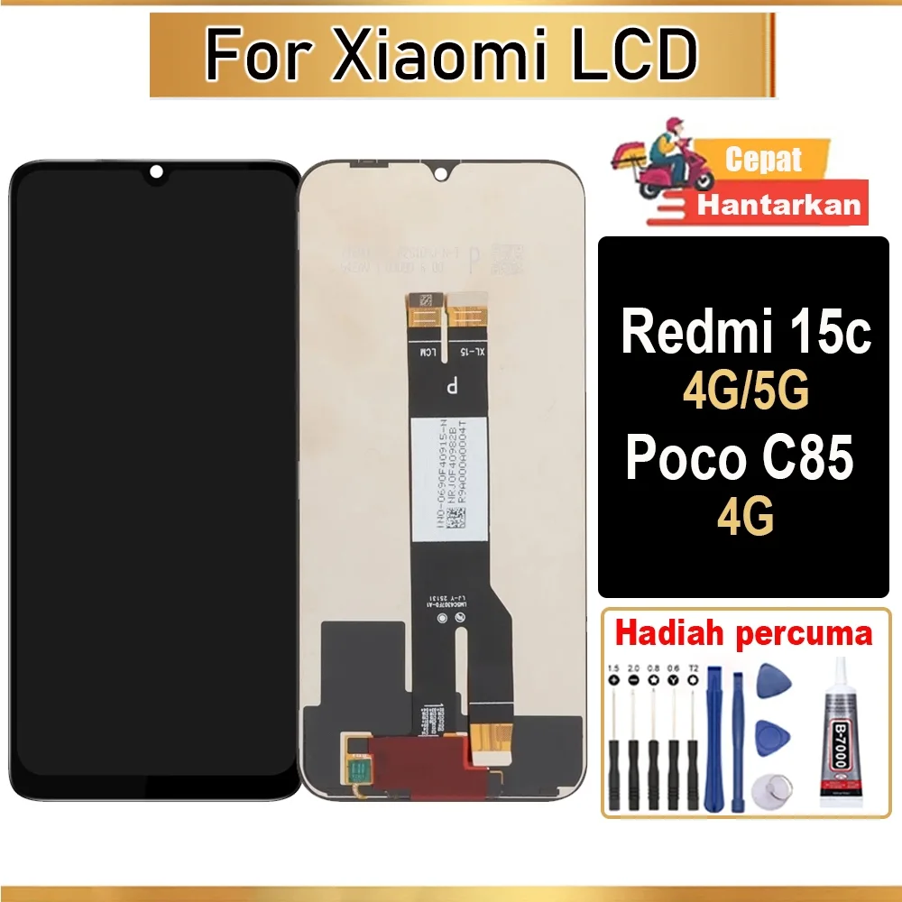 Xiaomi Pococo C85 Ekran Dokunmatik Orijinal Çıtasız Ürün (Çerçevesiz)
