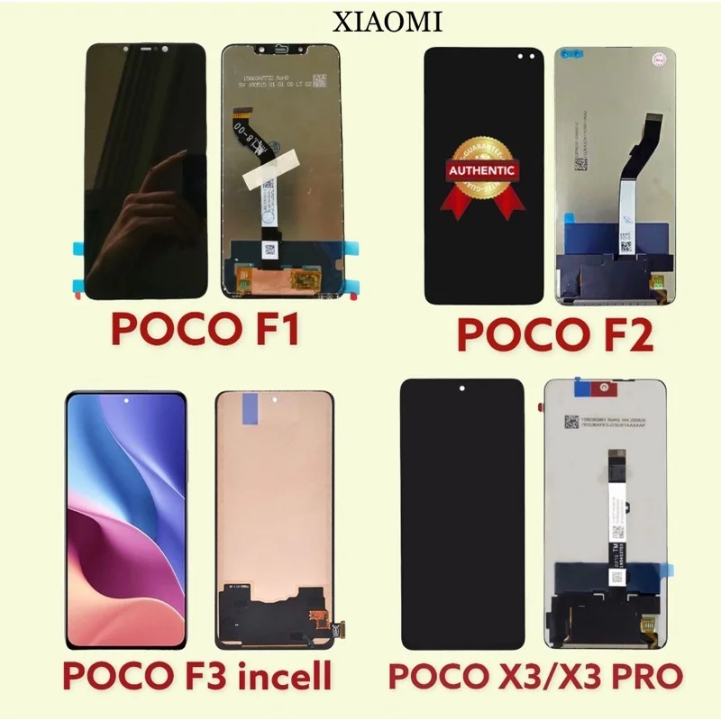 Xiaomi Pococo F2 Ekran Dokunmatik Orijinal Çıtasız Ürün (Çerçevesiz)