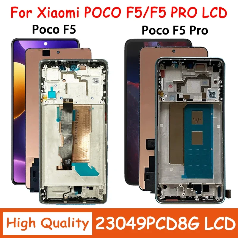 Xiaomi Pococo F5 Pro Ekran Dokunmatik SOFT OLED Kalite Ekran Çıtasız (Çerçevesiz)