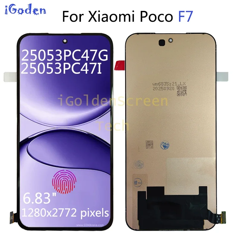 Xiaomi Pococo F7 Ekran Dokunmatik SOFT OLED Kalite Ekran Çıtasız (Çerçevesiz)