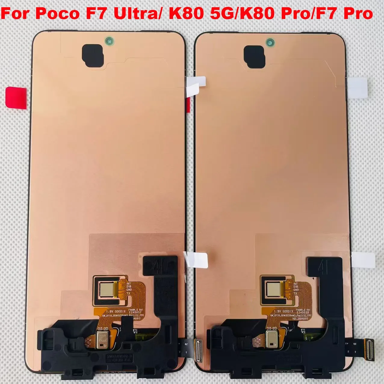 Xiaomi Pococo F7 Ultra Ekran Dokunmatik SOFT OLED Kalite Ekran Çıtasız (Çerçevesiz)