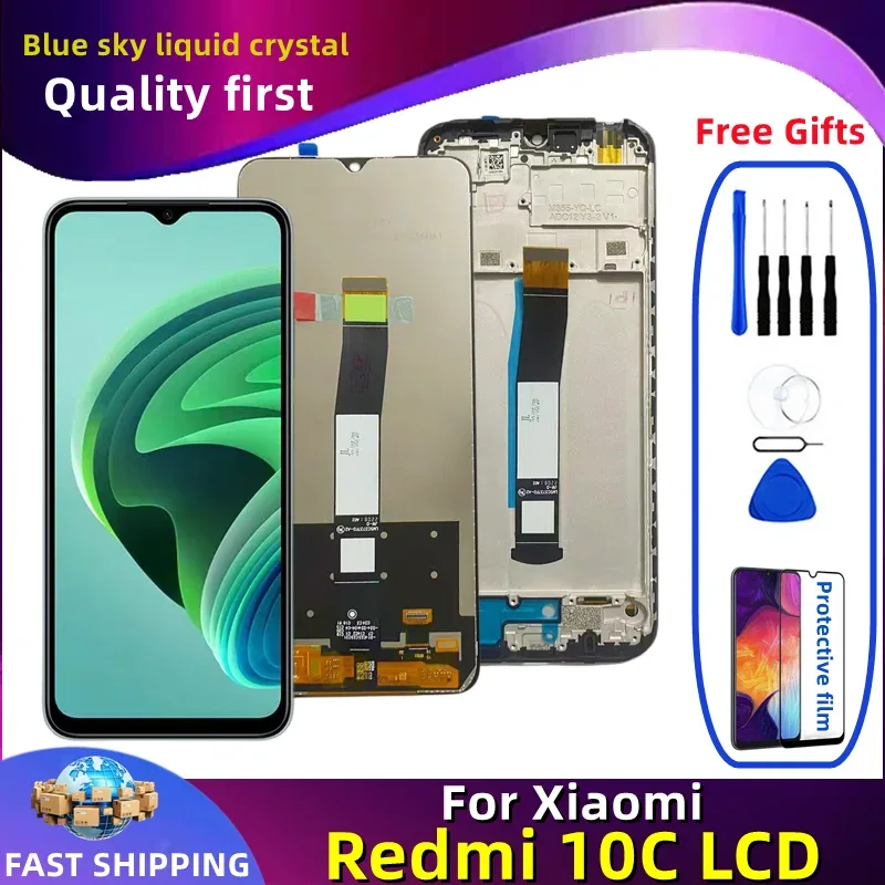 Xiaomi Redmi 10C Çıtalı Ekran Dokunmatik Orijinal